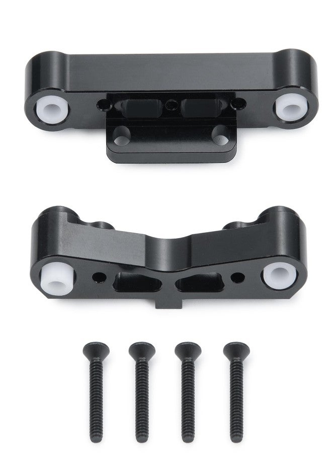 MORFUM RC Aluminum Rear Lower Suspension Mount Fixing Arm Upgrades Part Compatible with Arrma Kraton Typhon Senton Talion 1/8 RC Car Upgrade Parts (Black) - Image 4